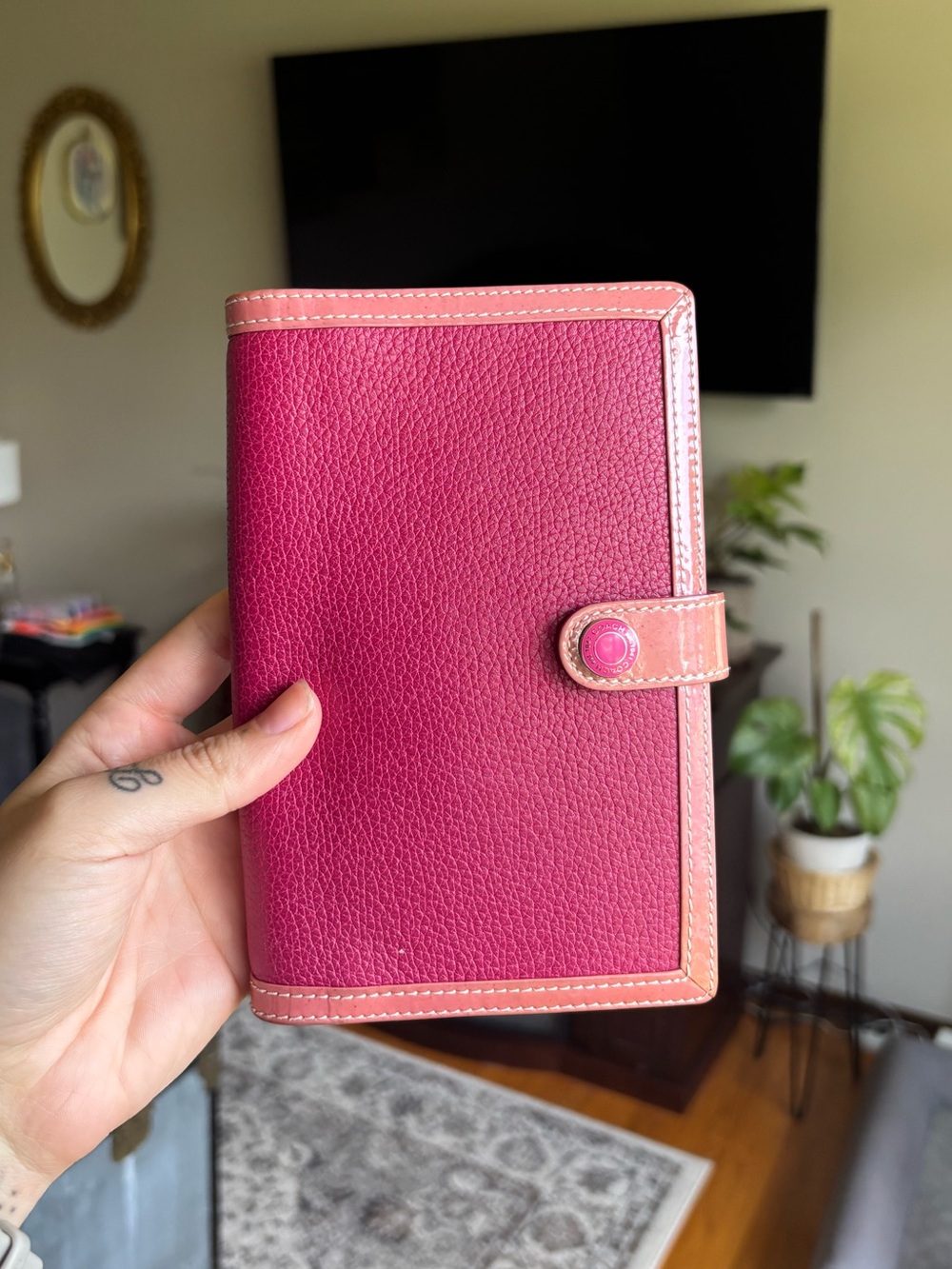 Pink Coach agenda cover